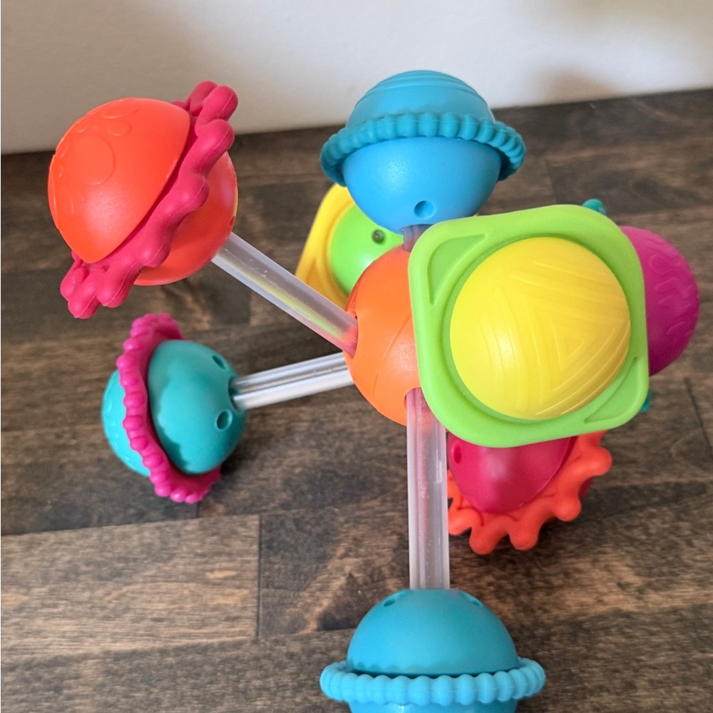 Colorful Connect-and-Explore Sensory Rattle - Multicolor